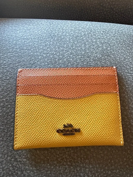 Coach Card Case In Colorblock - Picture 2 of 3